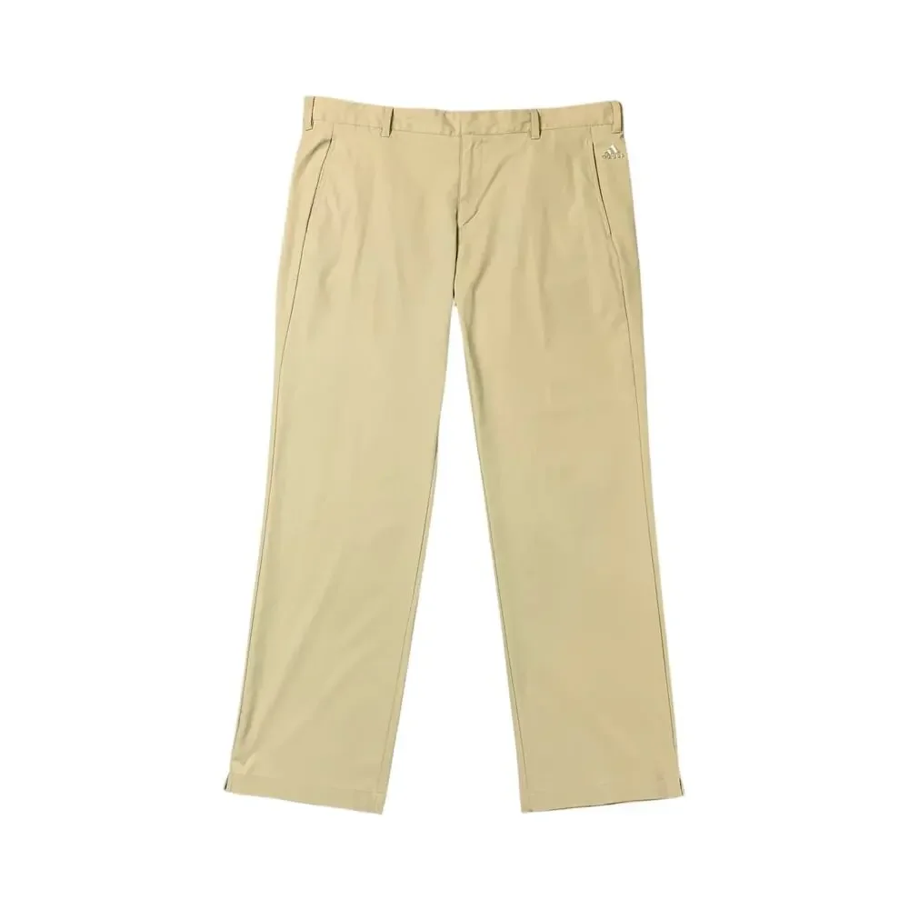 Adidas Pants Mens 38 Tan PureMotion Performance Golf Chino Lightweight Fabric
